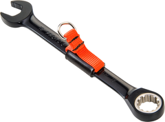 Proto® Tether-Ready Black Chrome Combination Non-Reversible Ratcheting Wrench 17 mm - Spline - Caliber Tooling