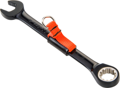 Proto® Tether-Ready Black Chrome Combination Non-Reversible Ratcheting Wrench 12 mm - Spline - Caliber Tooling