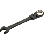 Proto® Black Chrome Combination Locking Flex-Head Ratcheting Wrench 3/8" - Spline - Caliber Tooling