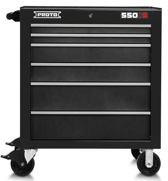 Proto® 550S 34" Roller Cabinet - 6 Drawer, Dual Black - Caliber Tooling