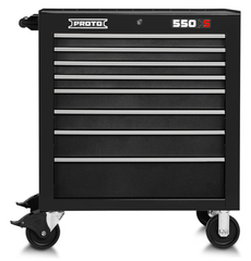 Proto® 550S 34" Roller Cabinet - 8 Drawer, Dual Black - Caliber Tooling