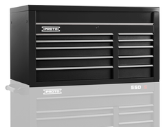 Proto® 550S 50" Top Chest - 10 Drawer, Dual Black - Caliber Tooling
