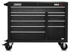 Proto® 550E 50" Power Workstation - 10 Drawer, Dual Black - Caliber Tooling