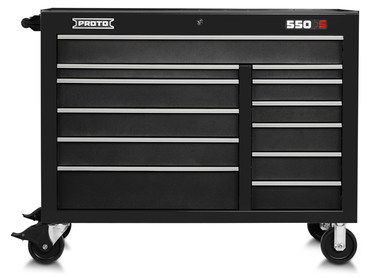 Proto® 550S 50" Workstation - 12 Drawer, Dual Black - Caliber Tooling