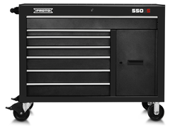 Proto® 550S 50" Workstation - 7 Drawer & 1 Shelf, Dual Black - Caliber Tooling