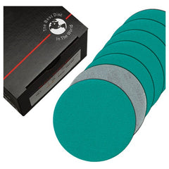 5″-100 Grit PSA - Q711T Film - Disc with Tab - DWT - Premium - Caliber Tooling