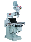 Electronic Variable Speed Vertical Mill - R-8 Spindle - 10 x 54'' Table Size -Box Way - 3HP - 3PH - 220V Motor - Caliber Tooling