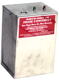 Heavy Duty Static Phase Converter - #3500; 7-1/2 to 10HP - Caliber Tooling