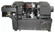 Horizontal Mitre Bandsaw - #PA10/2; 8 x 12'' Capacity; 5HP; 230/460V Motor - Caliber Tooling