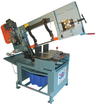 Horizontal Bandsaw-Wet Cutting - #HW1212; 12 x 12'' Capacity; 1HP, 1PH, 110/220V Motor - Caliber Tooling