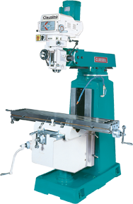 Vertical Mill - R-8 Spindle - 9 x 49'' Table Size - 3HP Motor - Caliber Tooling