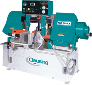 Full or Semi-Automatic Bandsaw - #KC12AX4 - 11.8 x 12.6'' Capacity - 5 HP, 3PH, 460V Motor - Caliber Tooling