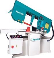 Horizontal Mitre Bandsaw-Semi-Automatic - #MS1318SA; 13'' Capacity; 3HP Motor - Caliber Tooling