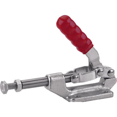 600 lbs 5/16-18 Base Mount 45 Deg. Handle Straight Line Clamp Internal Thread - Caliber Tooling