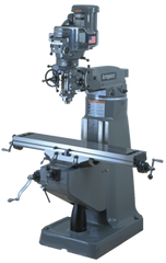 Vertical Mill - R-8 Spindle - 9 x 49'' Table Size - 3HP - 30 min. 2Hp Continuous Run, 3PH, 230V Motor - Caliber Tooling