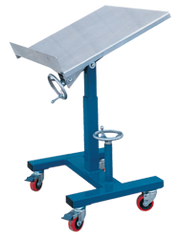 Tilting Work Table - 24 x 24'' 300 lb Capacity; 21-1/2 to 42" Service Range - Caliber Tooling