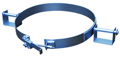 Galavanized Tilting Drum Ring - 55 Gallon - 1200 lbs Lifting Capacity - Caliber Tooling