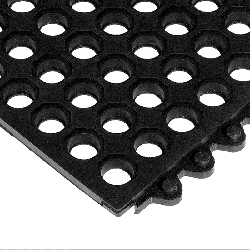 24 / Seven Floor Mat - 3' x 3' x 5/8" ThickÂ (Black Drainage All Purpose) - Caliber Tooling