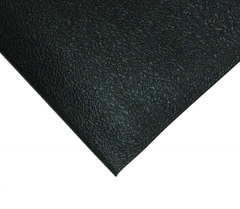 6' x 60' x 3/8" Thick Soft Comfort Mat - Black Pebble Emboss - Caliber Tooling