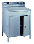 34-1/2" W x 29" D x 53" H - Foreman's Desk - Closed Type - w/Lockable Cabinet (w/Shelf) & Drawer - Caliber Tooling