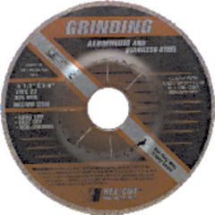 7″ × 1/4″ × 7/8″ - Aluminum Oxide A36GFX - Depressed Center Wheel - Caliber Tooling