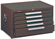 5-Drawer Mechanic's Chest w/ball bearing drawer slides - Model No.2805XB Brown 16.63H x 20D x 29''W - Caliber Tooling