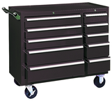 310X 10-Drawer Maintenance Cart - 35'' x 18'' x 39.38'' Brown - Caliber Tooling