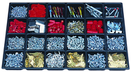 One-Piece ABS Drawer Divider Insert - 24 Compartments - For Use With Any 27" Roller Cabinet w/2" Drawers - Caliber Tooling