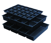 One-Piece ABS Drawer Divider Insert - 12 Compartments - For Use With Any 27" Roller Cabinet w/4" Drawers - Caliber Tooling