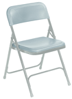 Plastic Folding Chair - Plastic Seat/Back Steel Frame - Grey - Caliber Tooling
