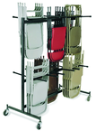 Double Tier Storage Rack Dolly Chairs-9-gauge Steel Frame - Caliber Tooling