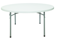 60" Round Blow Molded Folding Table - Caliber Tooling