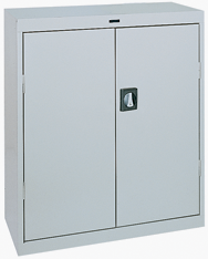 46 x 24 x 42" (Light Gray) - Counter Height Cabinet with Doors - Caliber Tooling