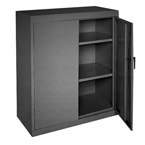 46 x 24 x 42" (Black) - Counter Height Cabinet with Doors - Caliber Tooling
