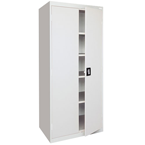 36 x 24 x 78" (Light Gray) - Transport Cabinet with Doors - Caliber Tooling