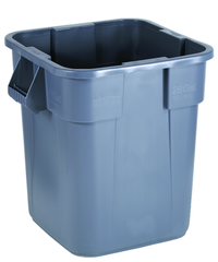 Trash Container - 28 Gallon Square Gray - Caliber Tooling