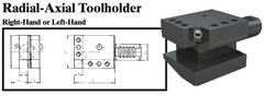 VDI Radial-Axial Toolholder (Left Hand) - Part #: CNC86 36.4025L - Caliber Tooling