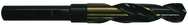 9/16" x 1/2" x 3" x 6" HSS - (M2) 118 Deg Split Point 3 Flat Gold & Black S & D Drill - Caliber Tooling