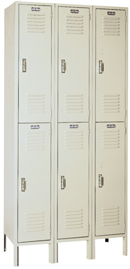 12 x 12 x 72'' (6 Openings) - 3 Wide Double Tier Locker - Caliber Tooling