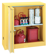 Flammable Liqiuds Storage Cabinet - #5441N 43 x 18 x 44'' (2 Shelves) - Caliber Tooling