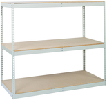 60 x 24" (4 Shelves) - Double-Rivet Flanged Beam Shelving Section - Caliber Tooling