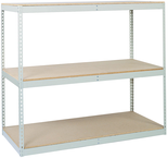 48 x 48" (3 Shelves) - Double-Rivet Flanged Beam Shelving Section - Caliber Tooling