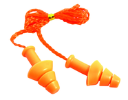 Reusable Corded Silicone Ear Plugs - 100/Pair - Caliber Tooling