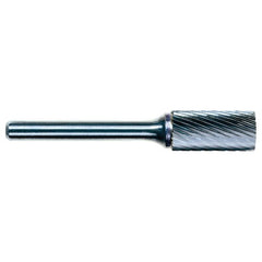 3mm EdgeHog Cyl Flat End Miniature Carbide Bur SA-43L76M 76mm OAL Standard - Caliber Tooling