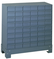 33-3/4 x 12-1/4 x 34-1/4'' (48 Compartments) - Steel Modular Parts Cabinet - Caliber Tooling