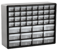 15-13/16 x 6-3/8 x 20'' (44 Compartments) - Plastic Modular Parts Cabinet - Caliber Tooling