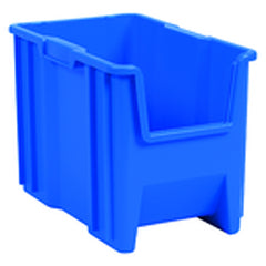 10″ × 17 1/2″ × 10 1/2″ - Blue Stak-N-Store Bin - Caliber Tooling