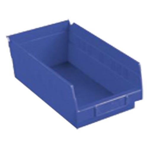 11 1/8″ × 11 5/8″ × 4″ - Blue Economy Shelf Bin - Caliber Tooling