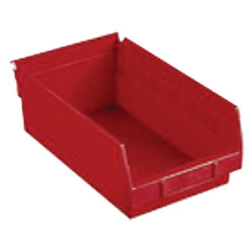 11 1/8″ × 23 5/8″ × 4″ - Red Economy Shelf Bin - Caliber Tooling