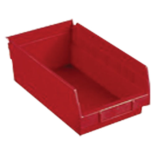 11 1/8″ × 17 7/8″ × 4″ - Red Economy Shelf Bin - Caliber Tooling